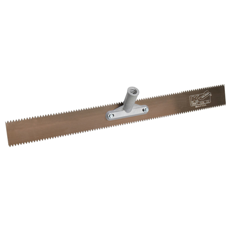 Kraft 18" Double 3/16" V-Notch Steel Rake Head