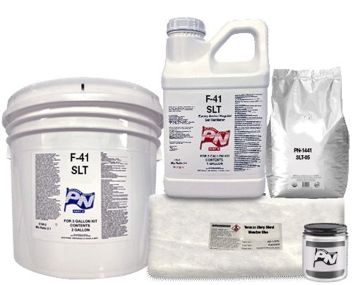 Polymer Nation F-41 SLT Clear UV Resistant Epoxy Slurry Terrazzo